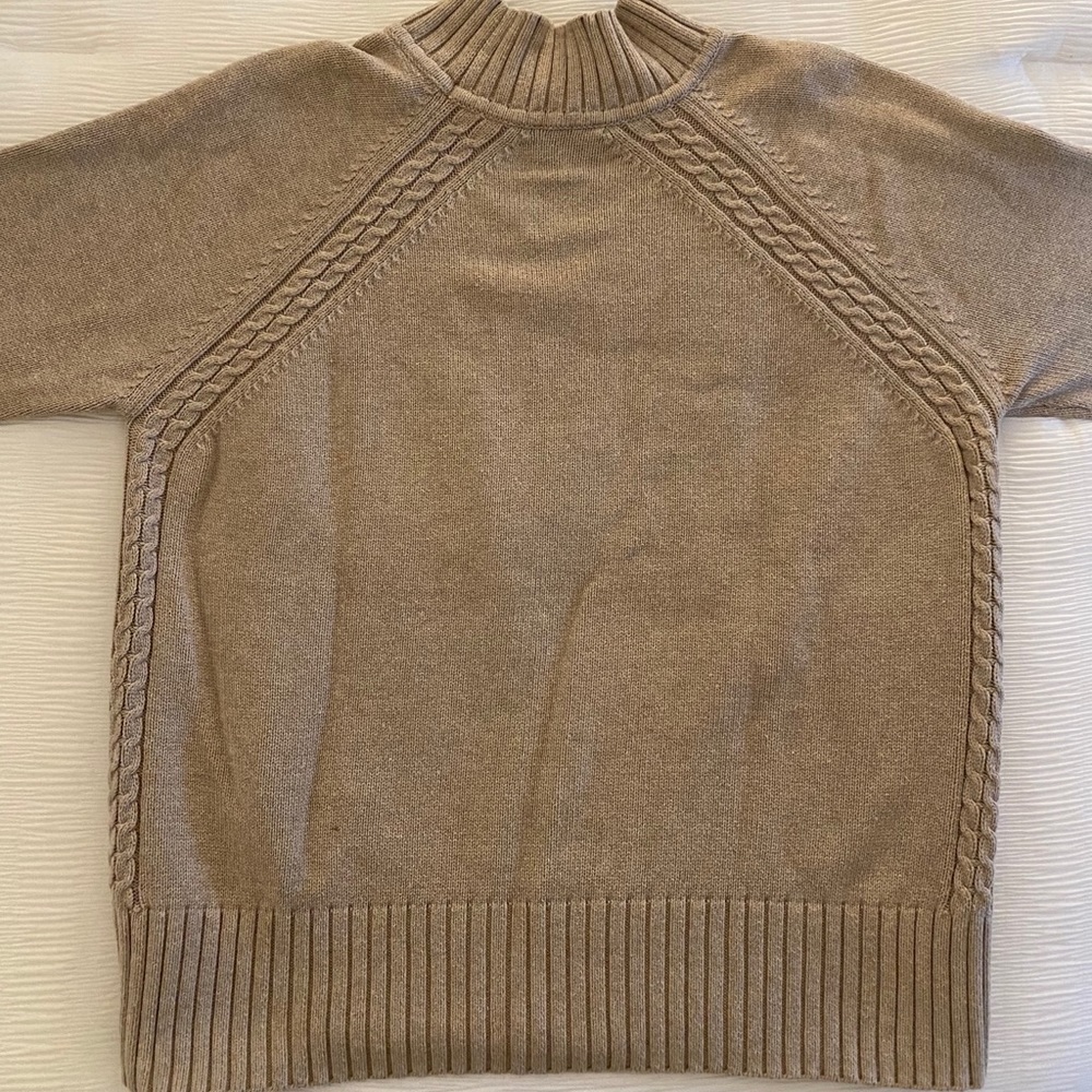 Cream Mock Neck Sweater